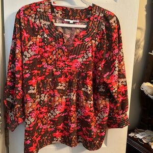 Michelle McDowell fall blouse.  Lg